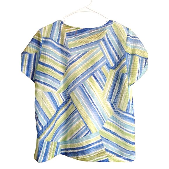 Alfred Dunner Ladies Summer Pastel Top Size P Medium. - Picture 2 of 4